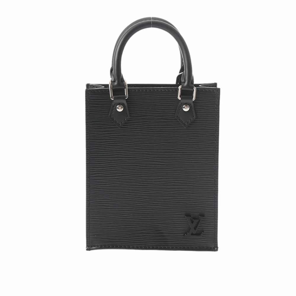 LOUIS VUITTON Epi Sac Plat Noir Black Leather Handbag